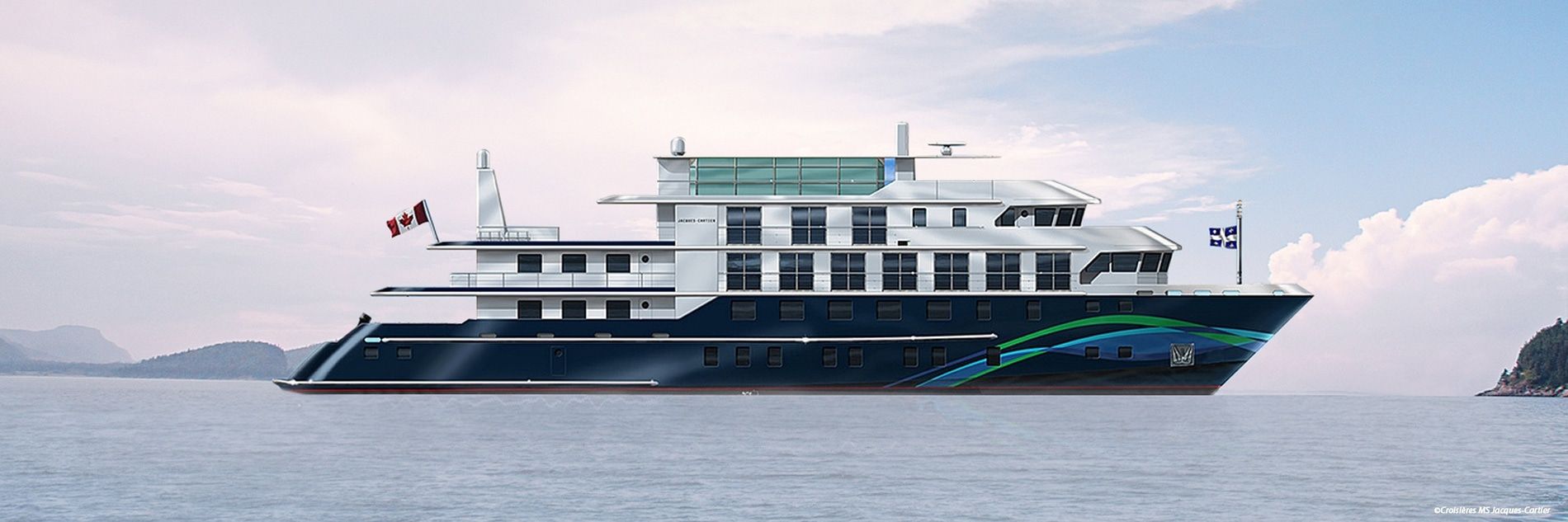 A photo of the MS Jacques Cartier cruise ship